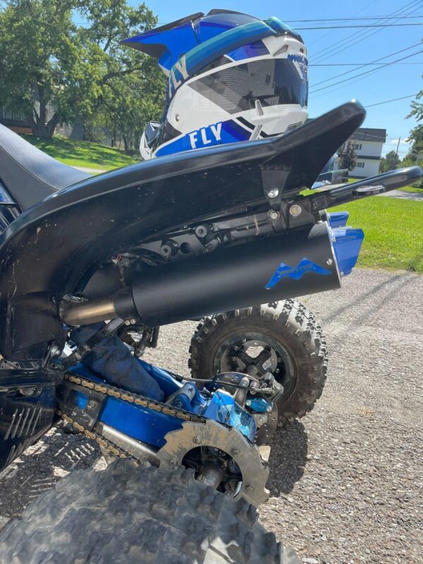 Yamaha Raptor 660 Dual Exhaust System With Helmet