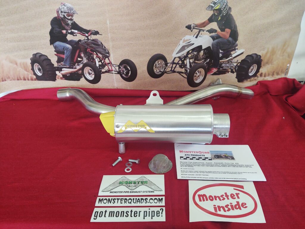 KFX 400 Single Exhaust Monster Quad ATV Products