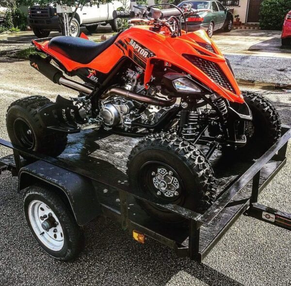 A 2015 California Raptor in Orange Color